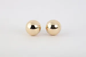 14k Yellow Gold Ball Stud Earrings (0.83g.)