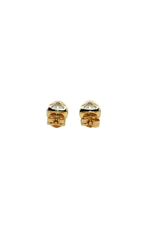 14K YELLOW GOLD TENSION-SET STUD EARRINGS   G14703