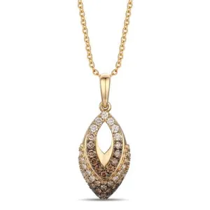 14KY Fashion Pendant w/ 0.55 ctw & 18"