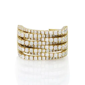 18K Yellow Gold 2.9ct Diamond Ring