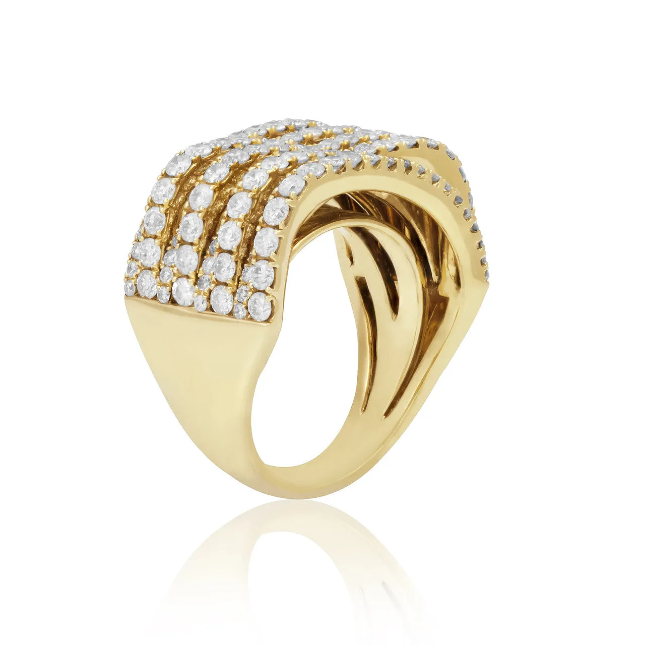 18K Yellow Gold 2.9ct Diamond Ring