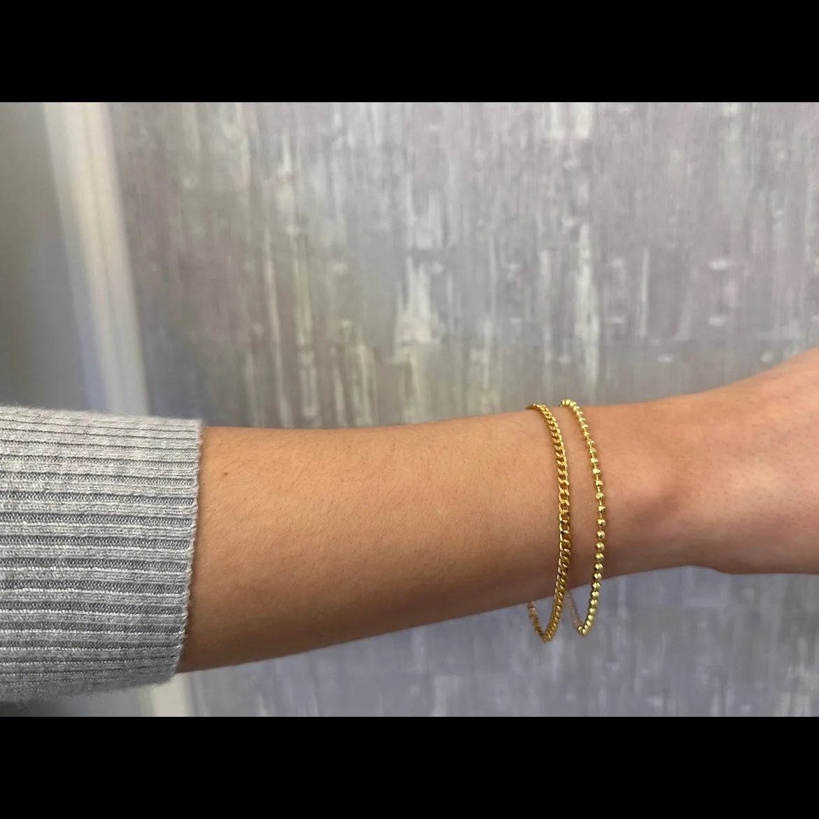 18k/925 Vermeil Ball Bracelet