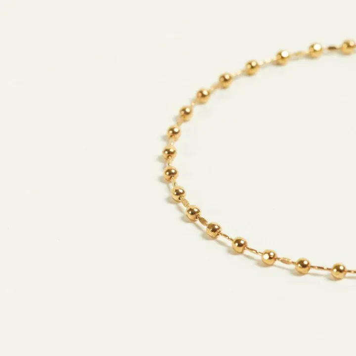 18k/925 Vermeil Ball Bracelet