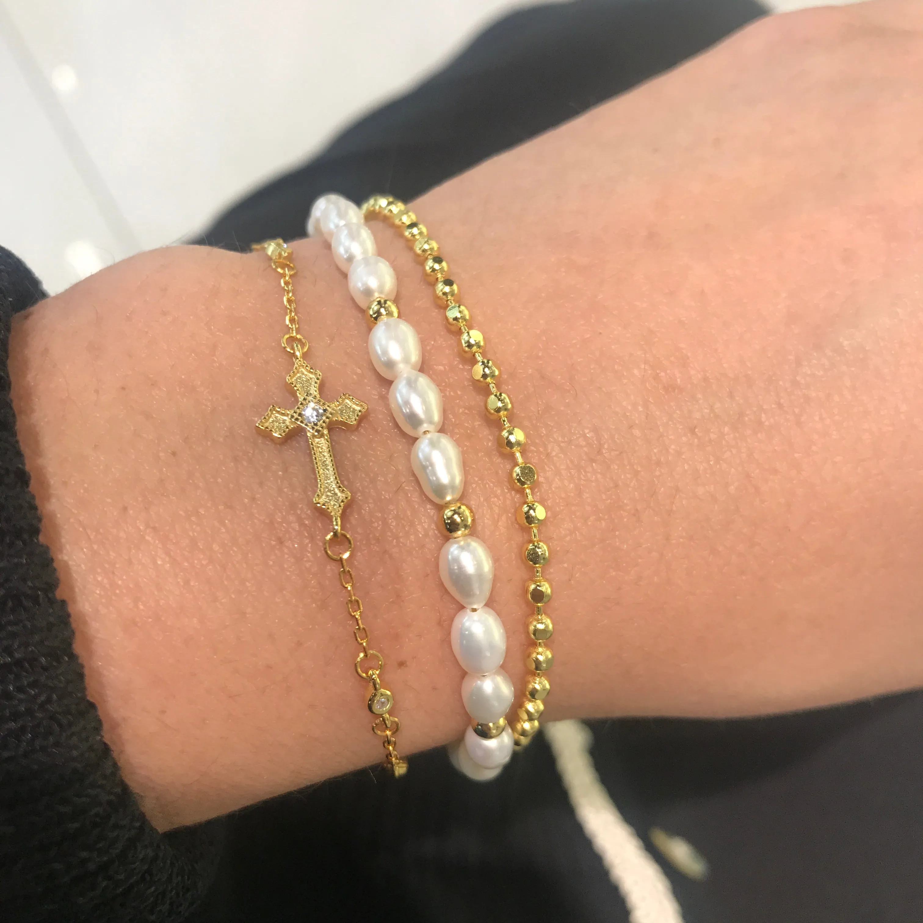 18k/925 Vermeil Ball Bracelet