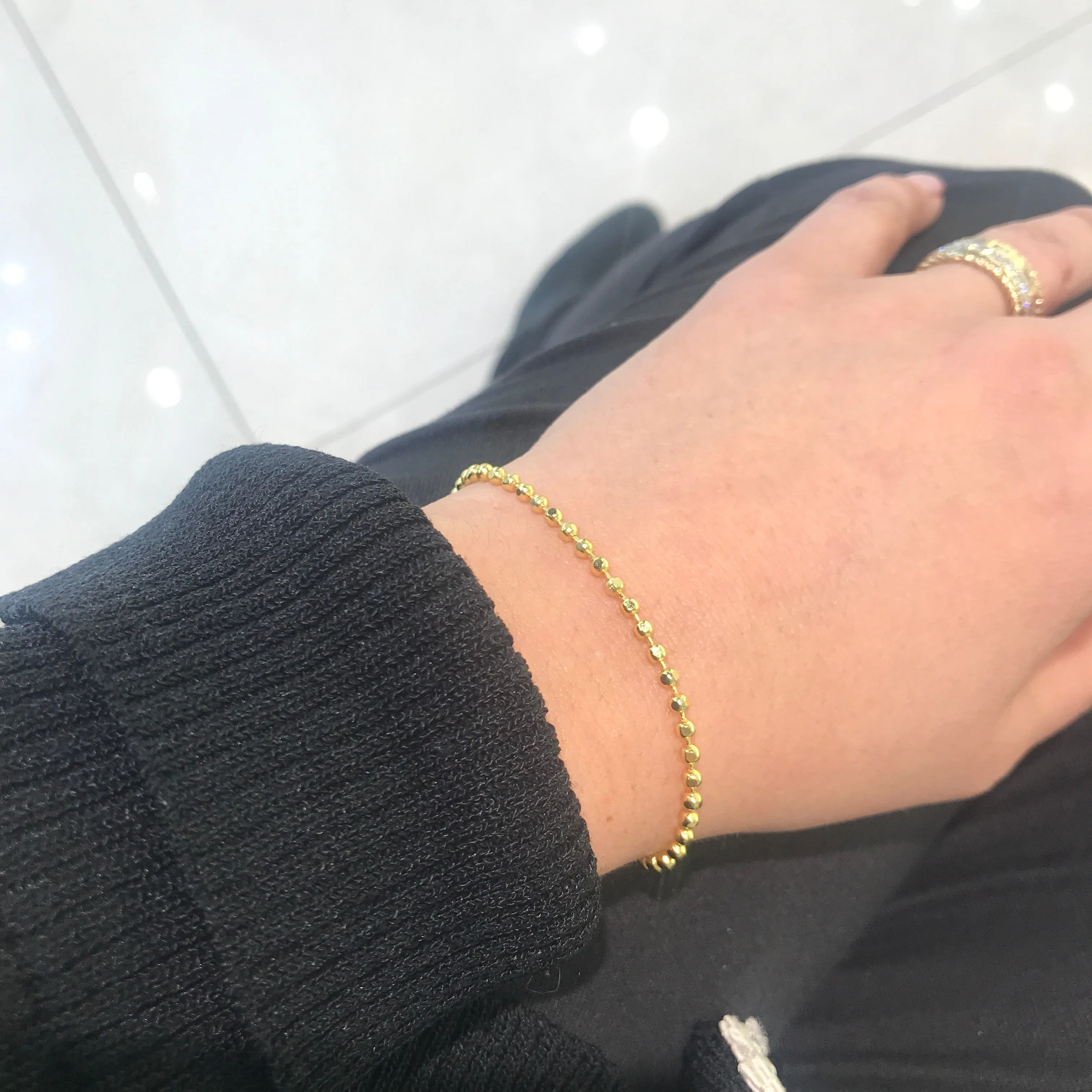 18k/925 Vermeil Ball Bracelet