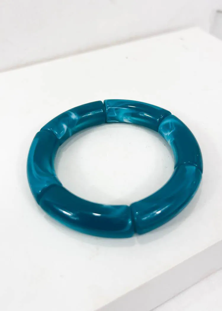 Alto Stretch Stack Bracelet-Teal