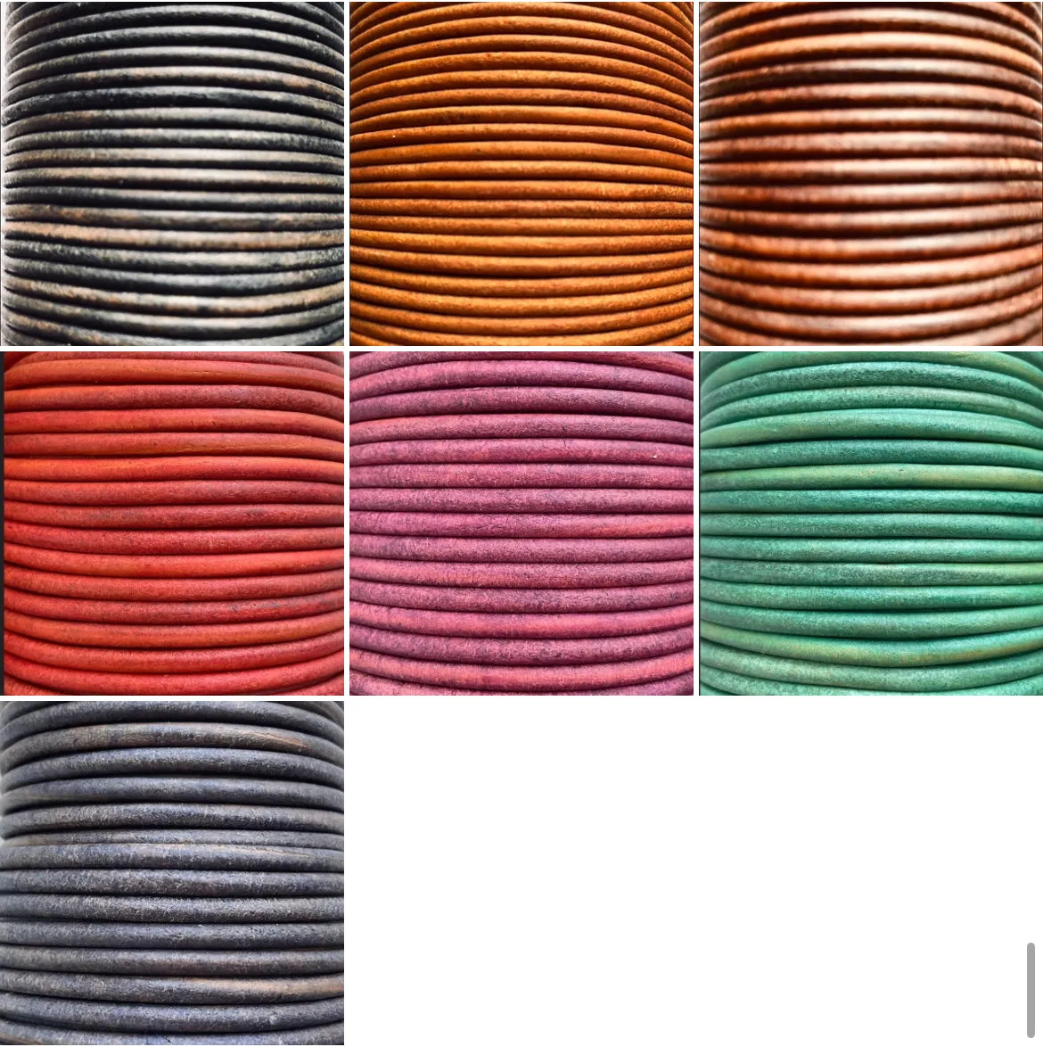 Antique 4mm Round Real Genuine Craft Jewellery Leather String Cord Lace Thong 3m