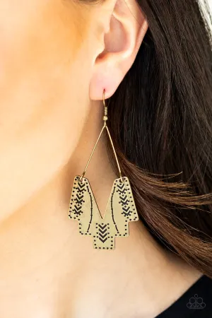 Arizona Adobe Brass Earrings