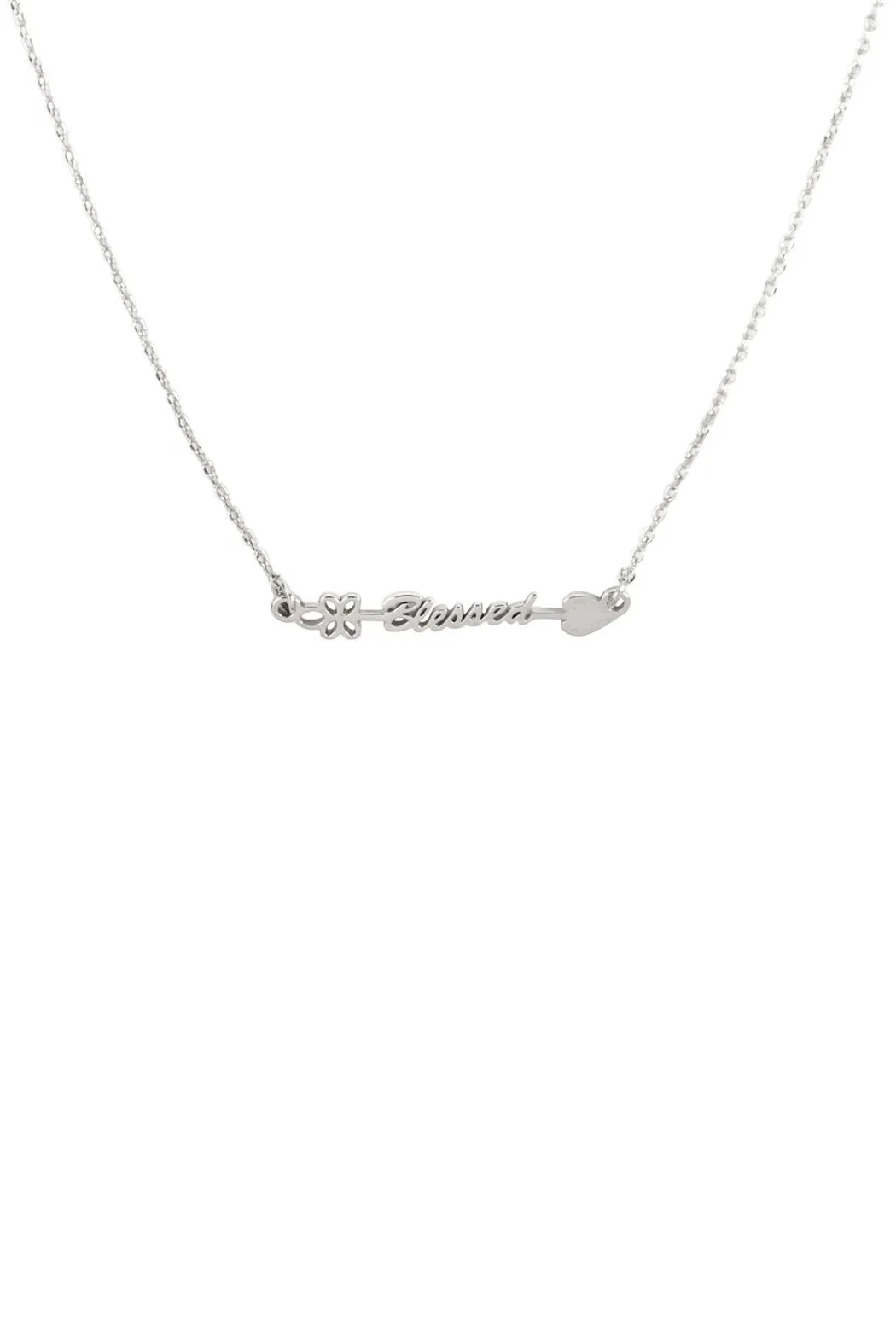 Arrow Letter Blessed Pendant Necklace