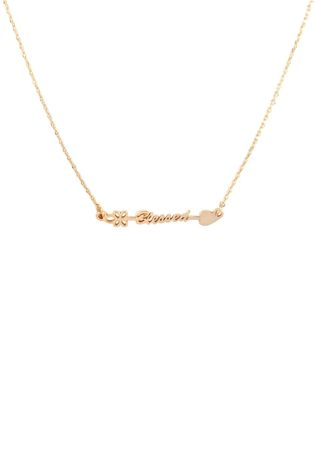 Arrow Letter Blessed Pendant Necklace