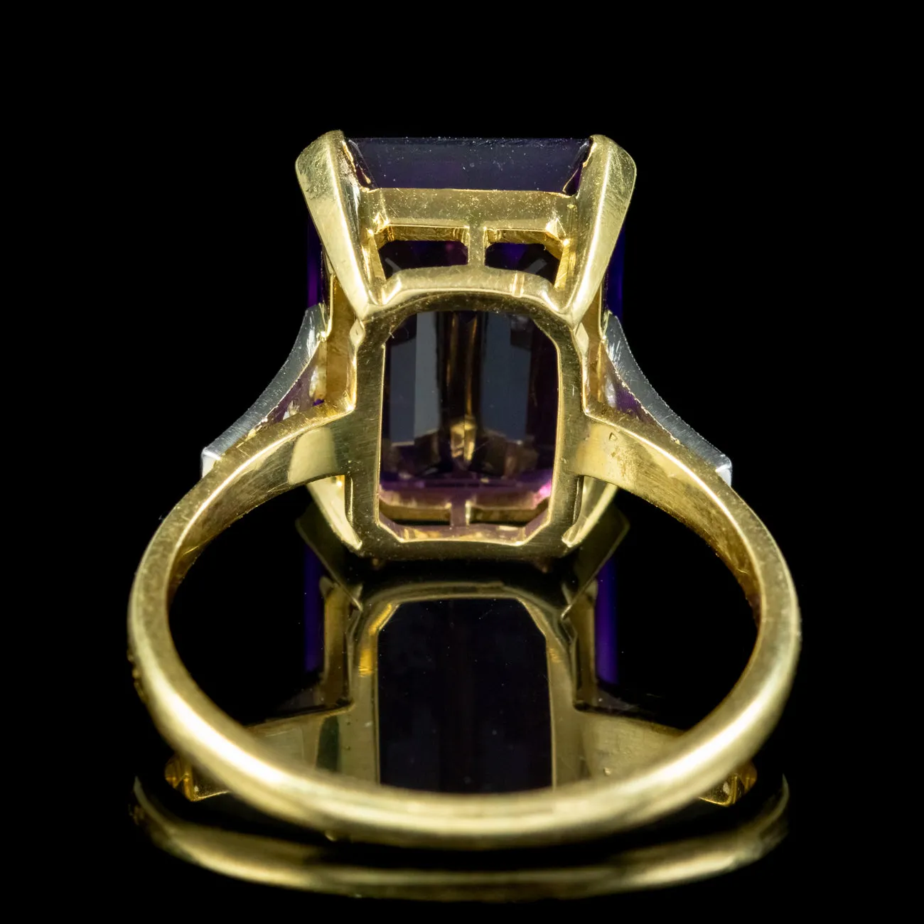 Art Deco Amethyst Diamond Ring 6.5ct Amethyst Circa 1930