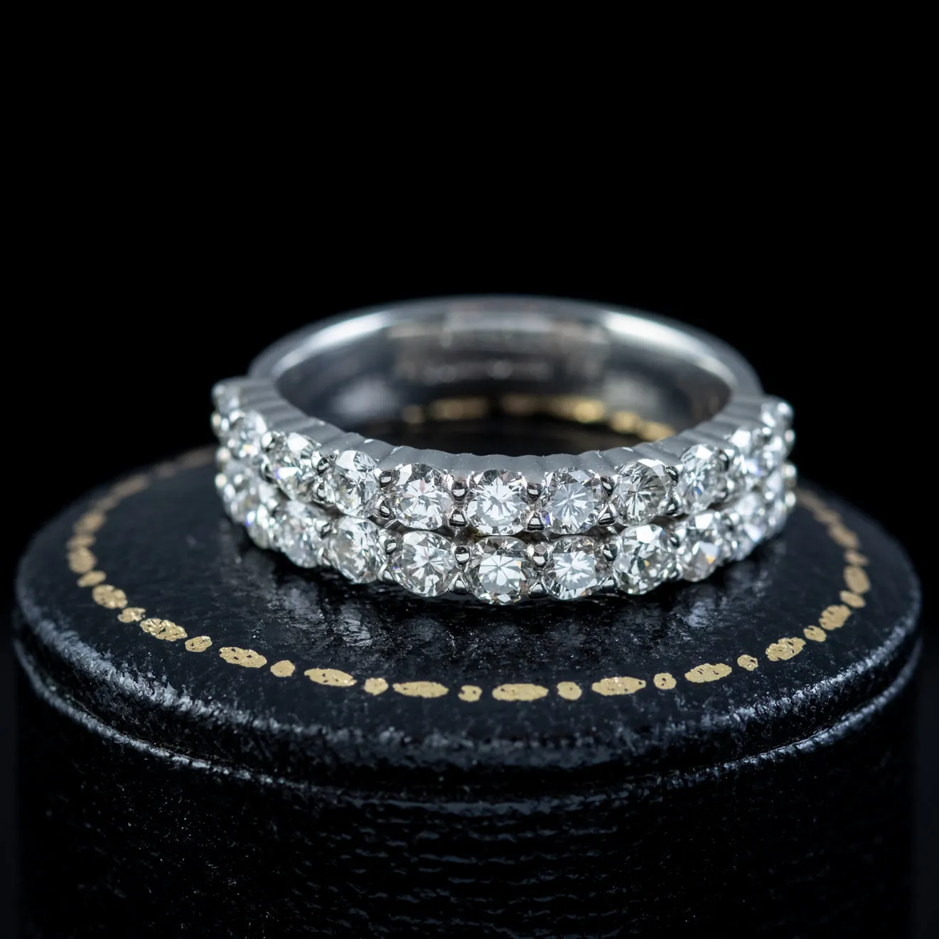 Art Deco Style Diamond Half Eternity Ring Platinum 1.76ct Of Diamond