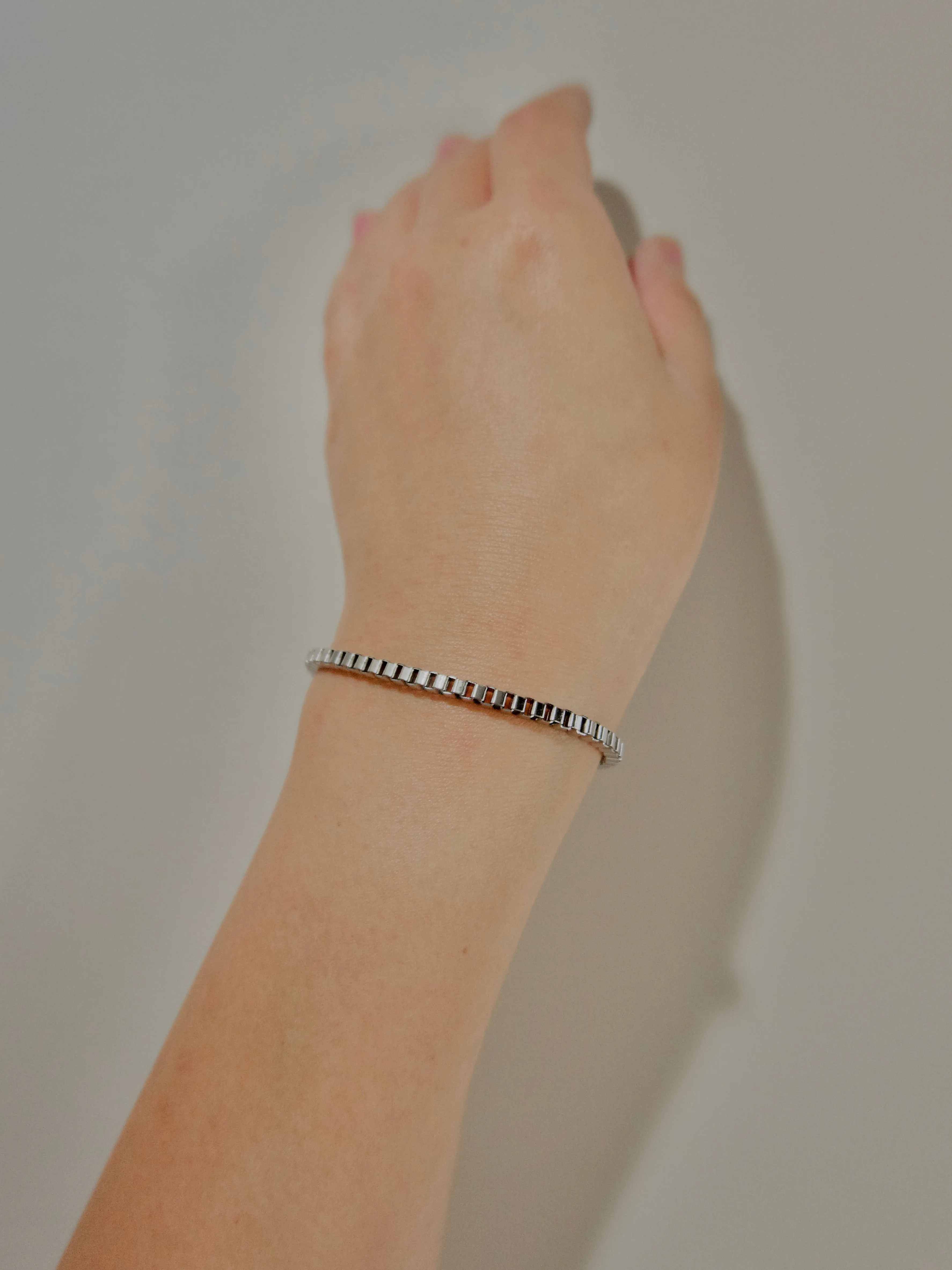 Basic 3mm Square Chain Bracelet