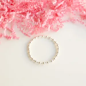 Beaded Blondes | Katy Bracelet in Silver