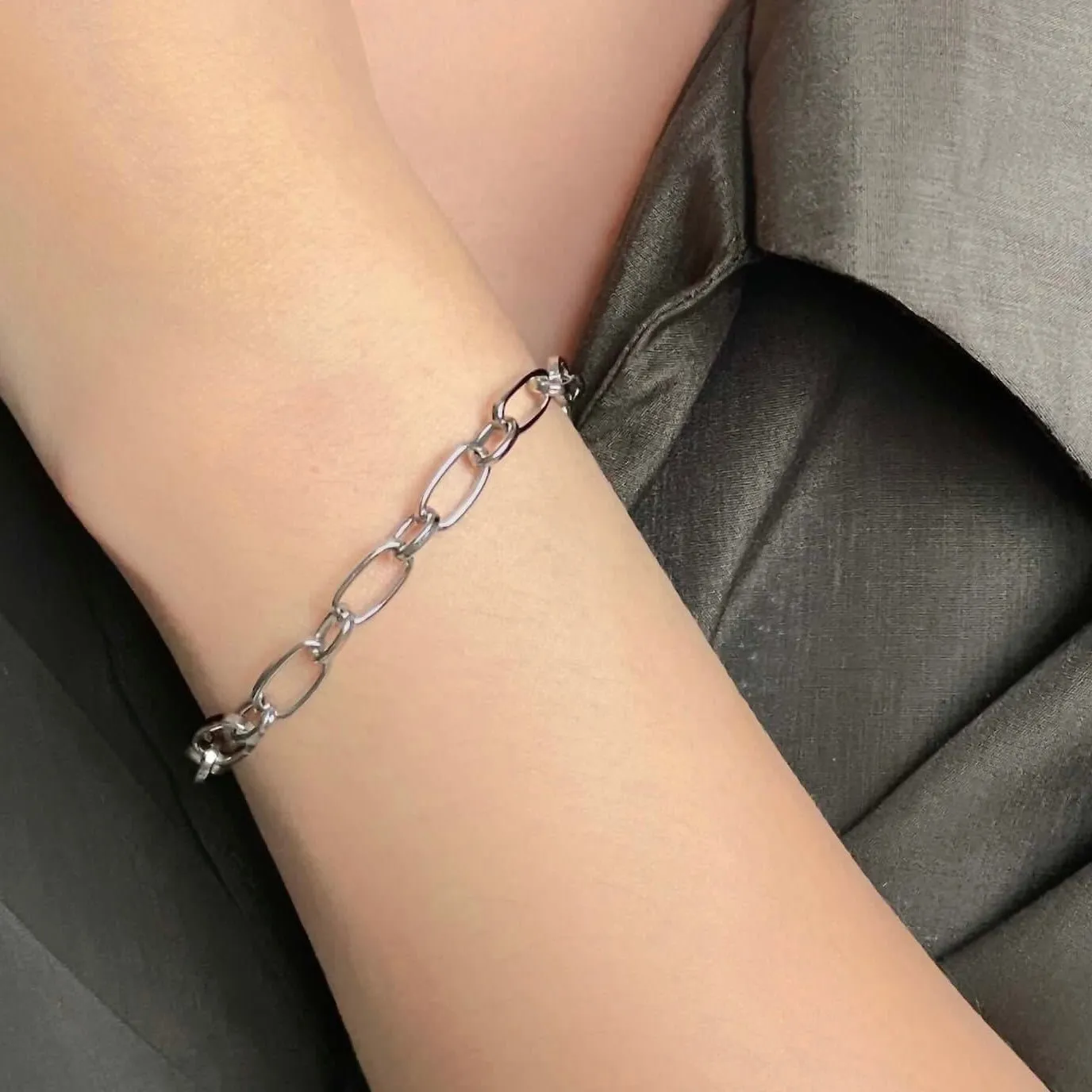 Belcher Chain Bracelet Silver