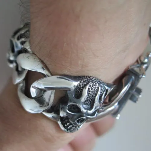 Biker Skull Bracelet KBB24