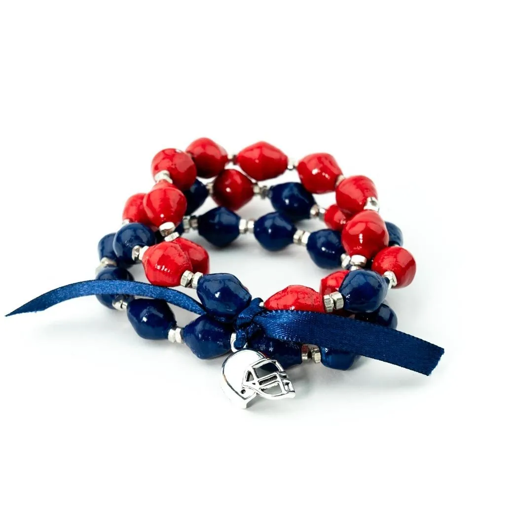 Bracelet -  Navy & Red Team Signature