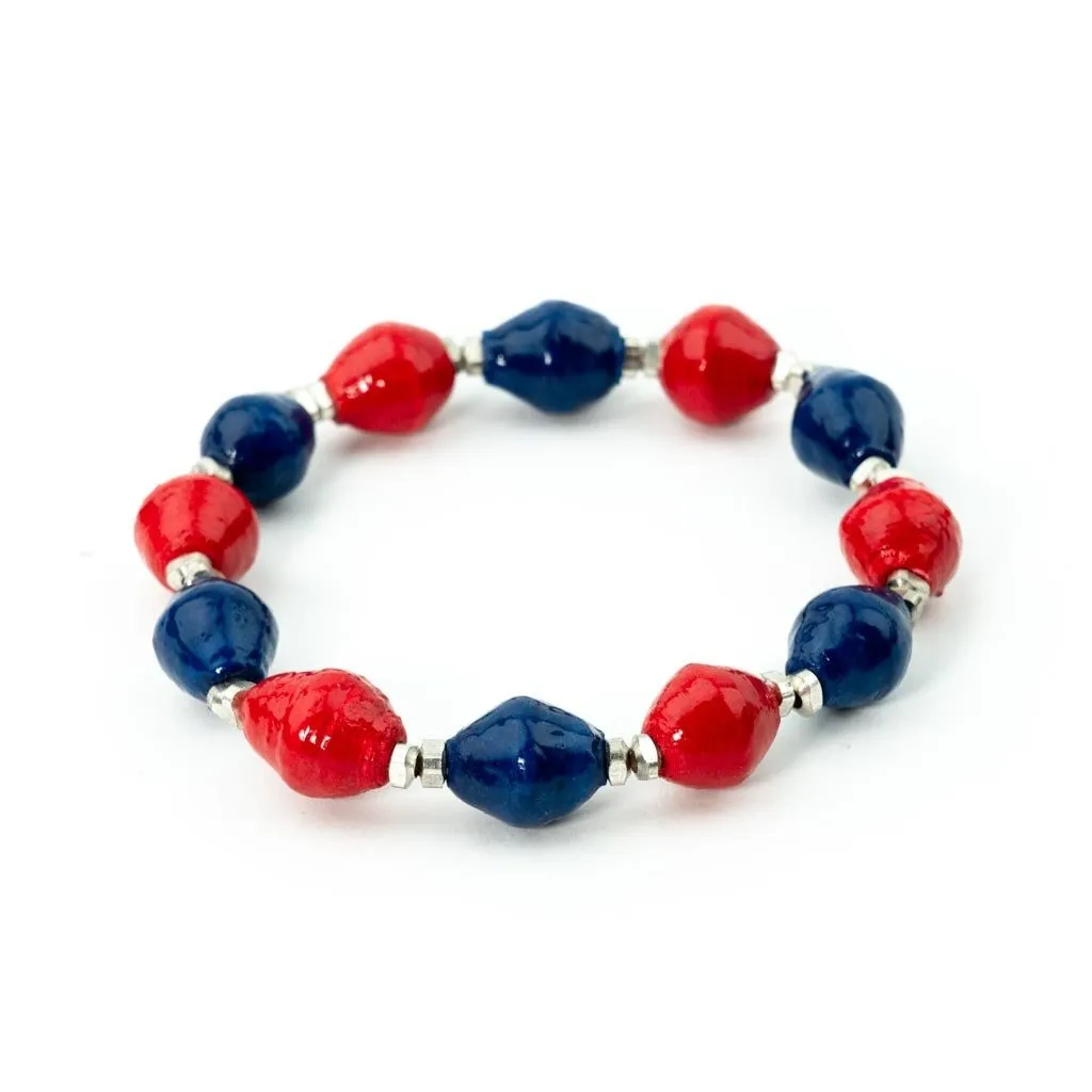 Bracelet -  Navy & Red Team Signature