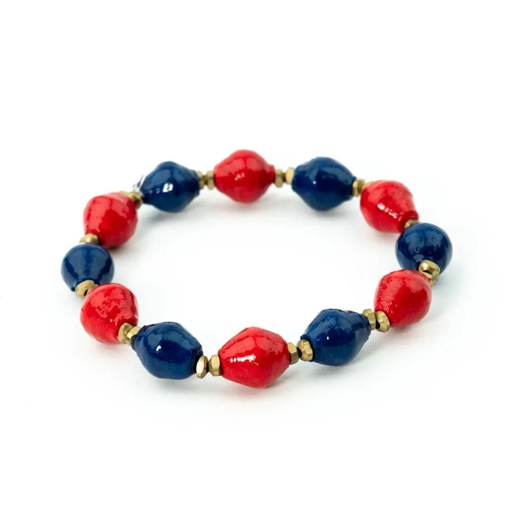 Bracelet -  Navy & Red Team Signature