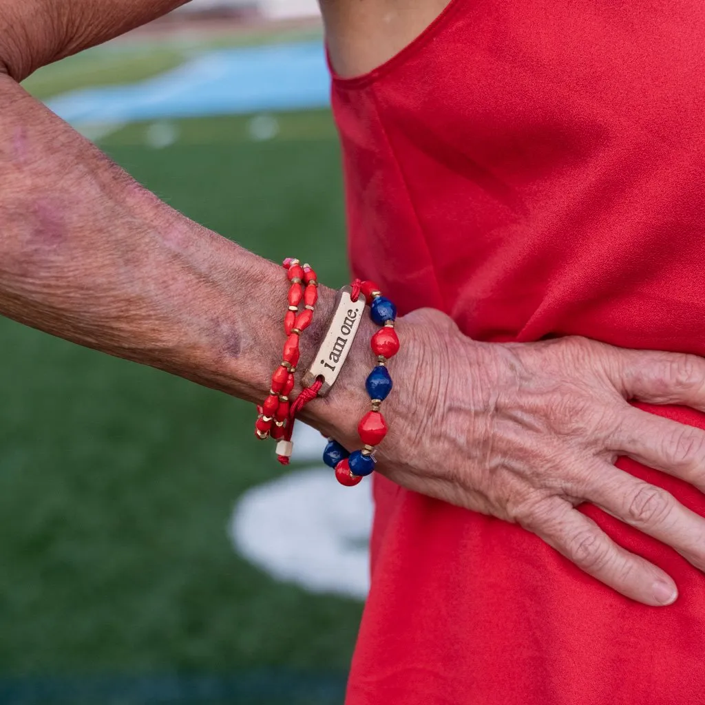 Bracelet -  Navy & Red Team Signature