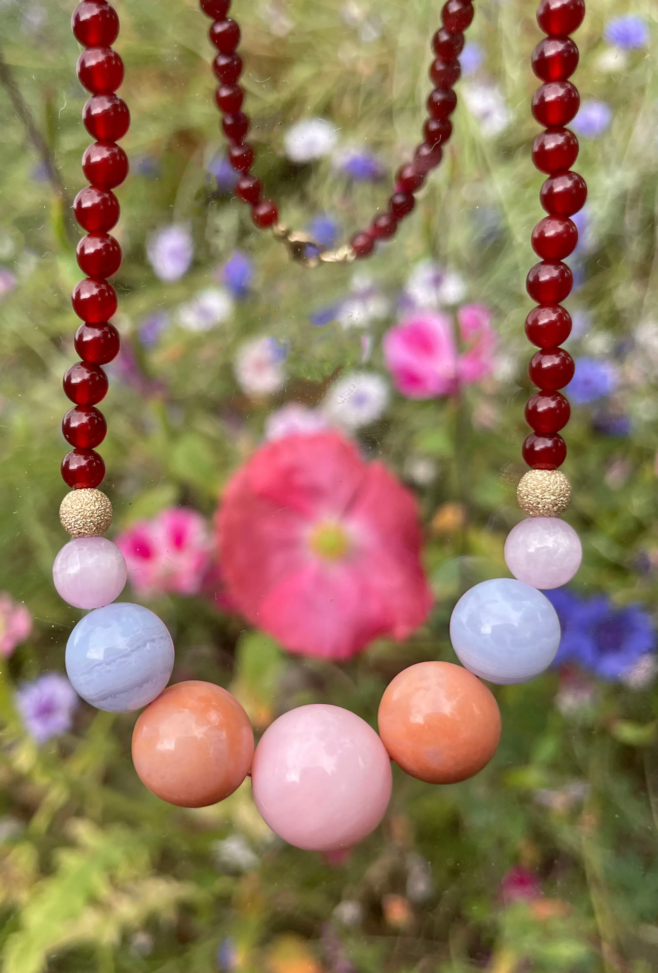 Bubbles of Delight Necklace - Juicy Carnelian