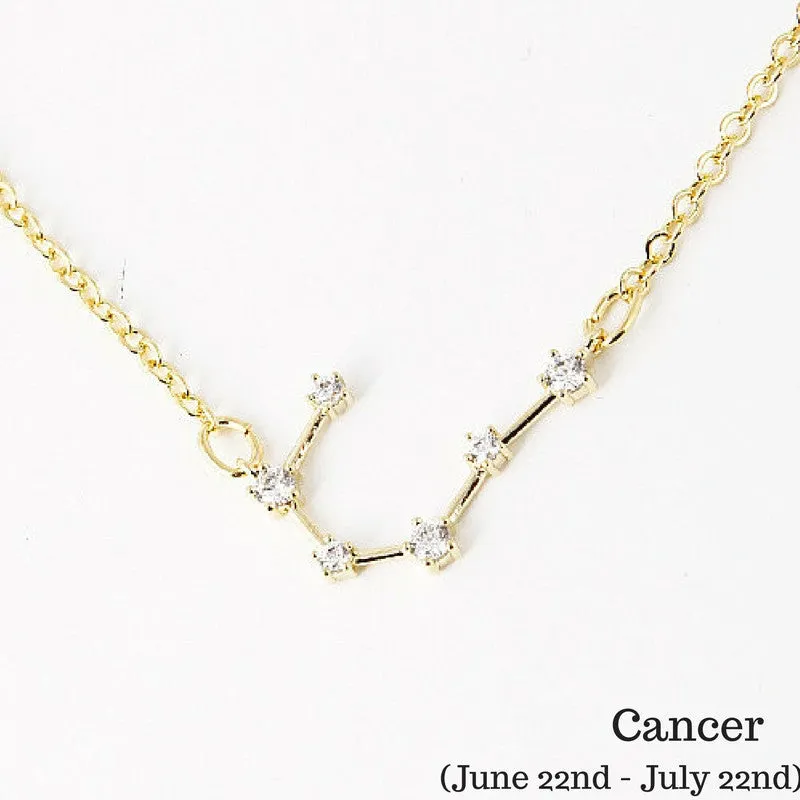 Cancer Constellation Zodiac Necklace - As seen in Real Simple, People & more