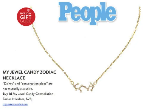 Cancer Constellation Zodiac Necklace - As seen in Real Simple, People & more