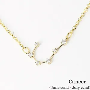 Cancer Constellation Zodiac Necklace - As seen in Real Simple, People & more