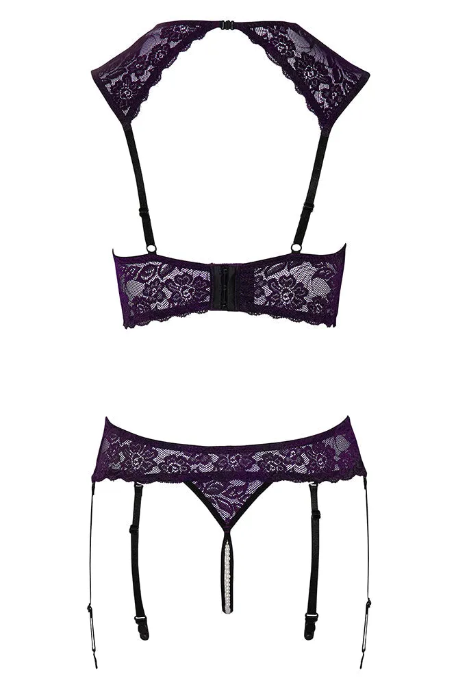 Cottelli Lingerie Longline Shelf Bra Set