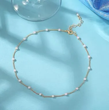 Creative Retro Simple Crystal Choker Short Necklace Women