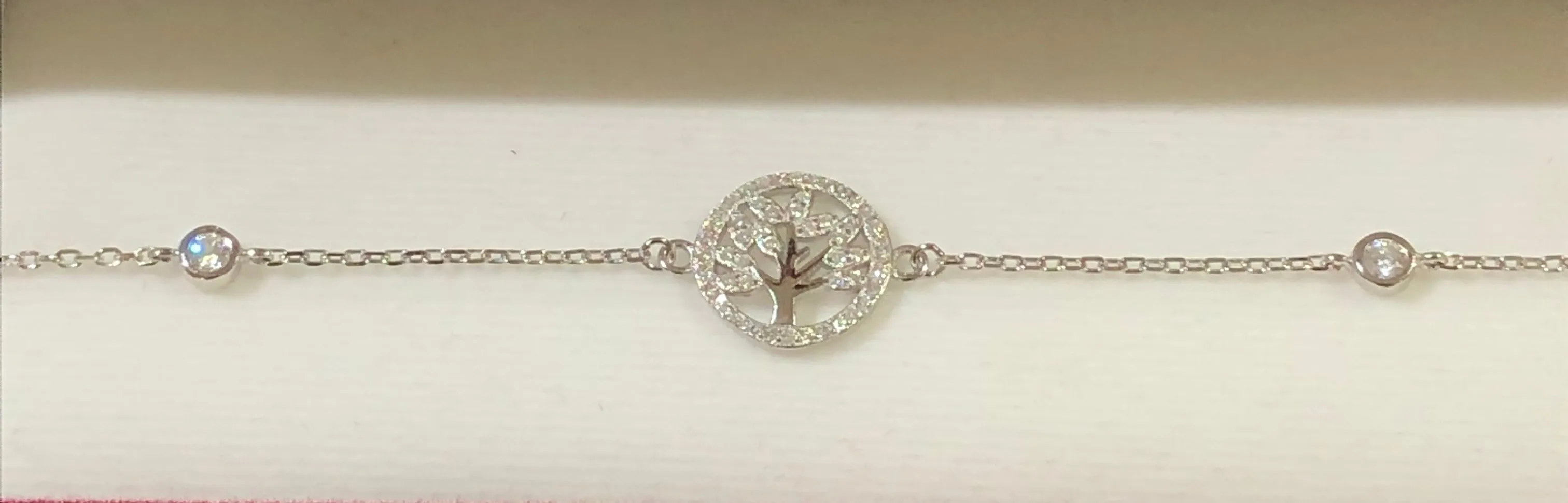 Cubic Zirconia "Tree of Life" Bracelet   SBR 51