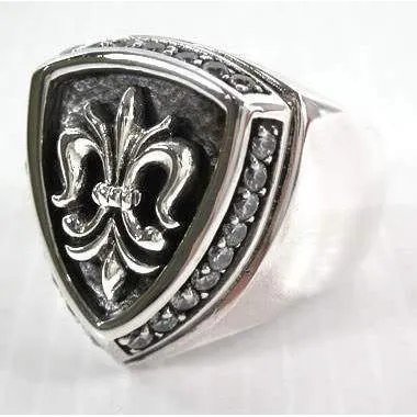 Diamond Fleur De Lis Rings