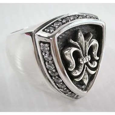 Diamond Fleur De Lis Rings