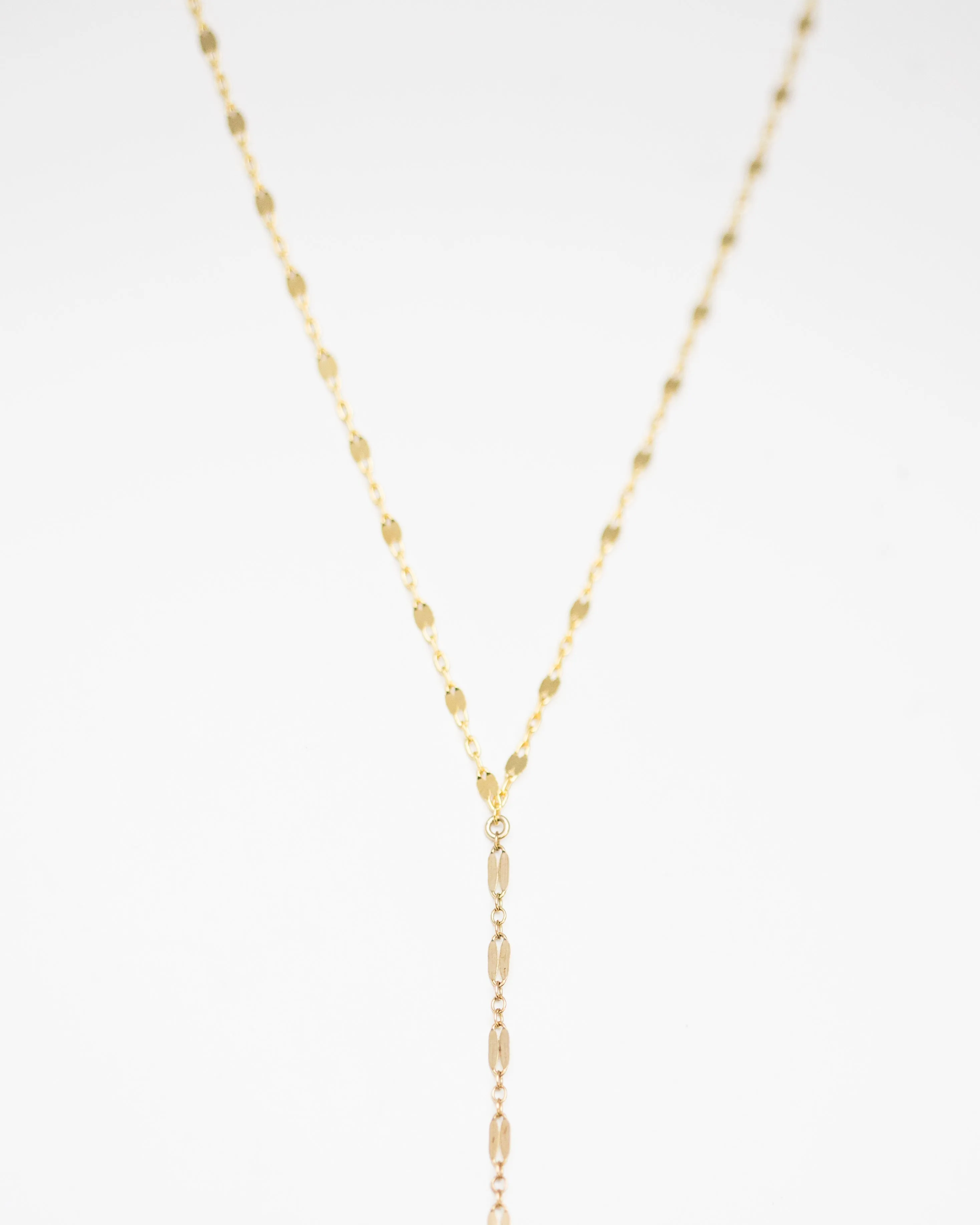 Double Shinny Lariat Necklace