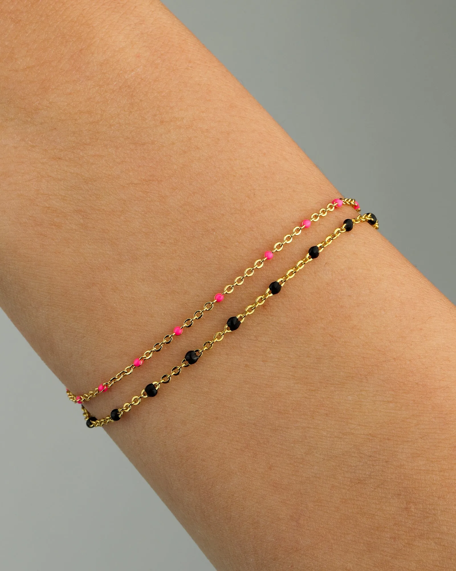 Enamel Chain Bracelet