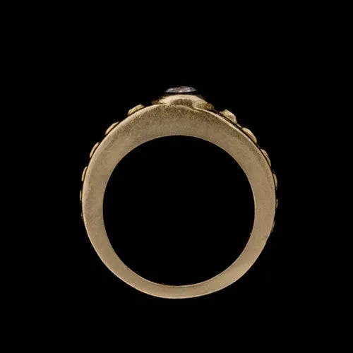 Estate Diamond 18k Yellow Gold Ring