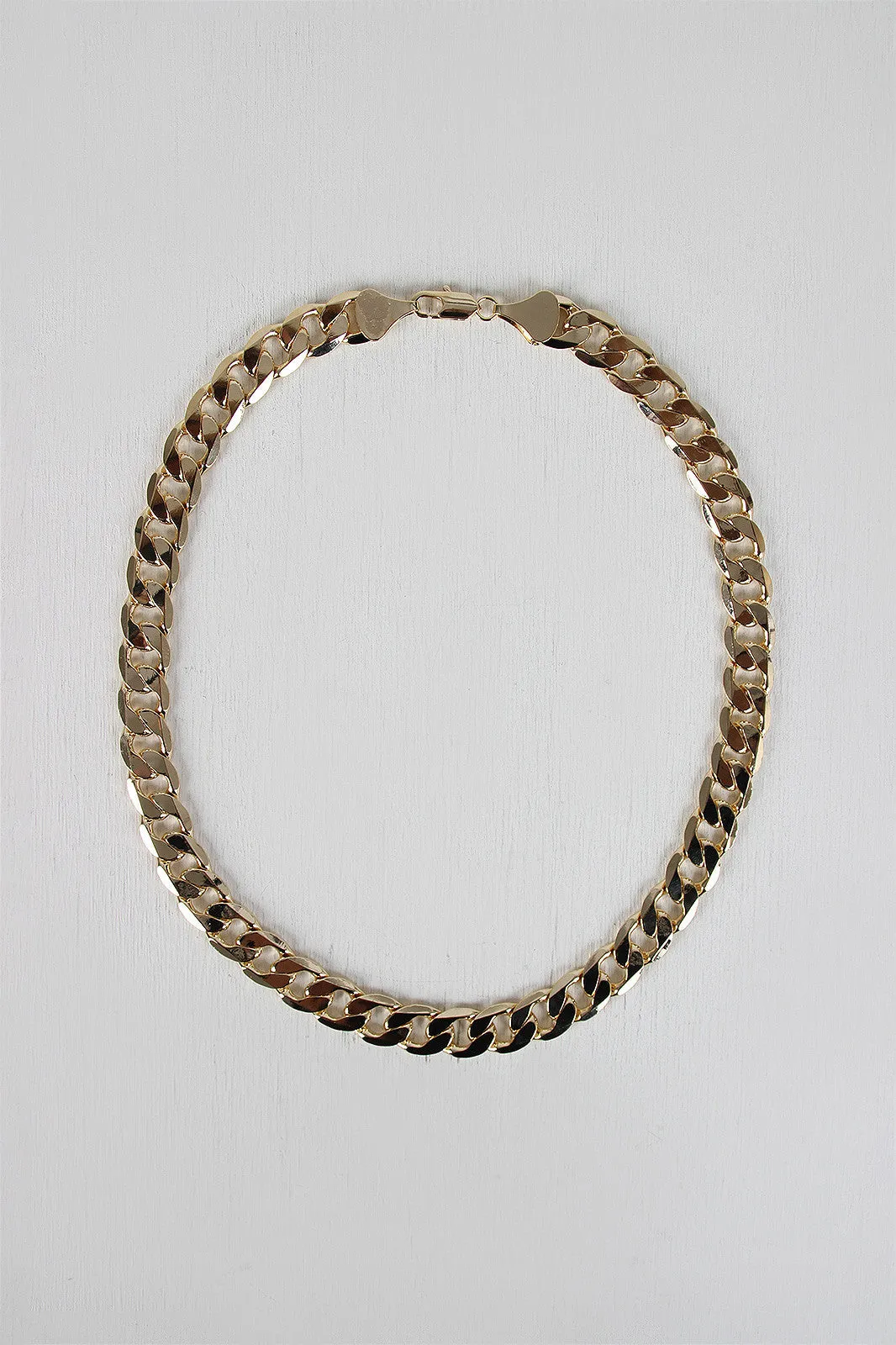 Flat Curb Link Necklace