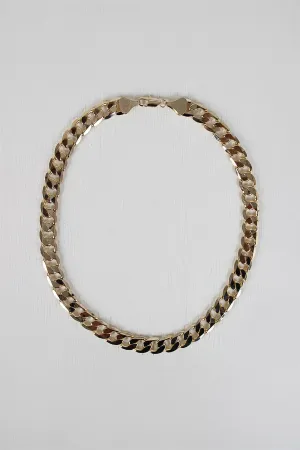 Flat Curb Link Necklace