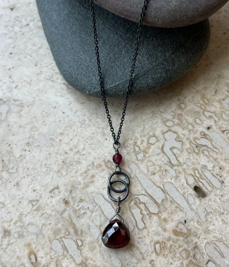 Garnet Kris Necklace