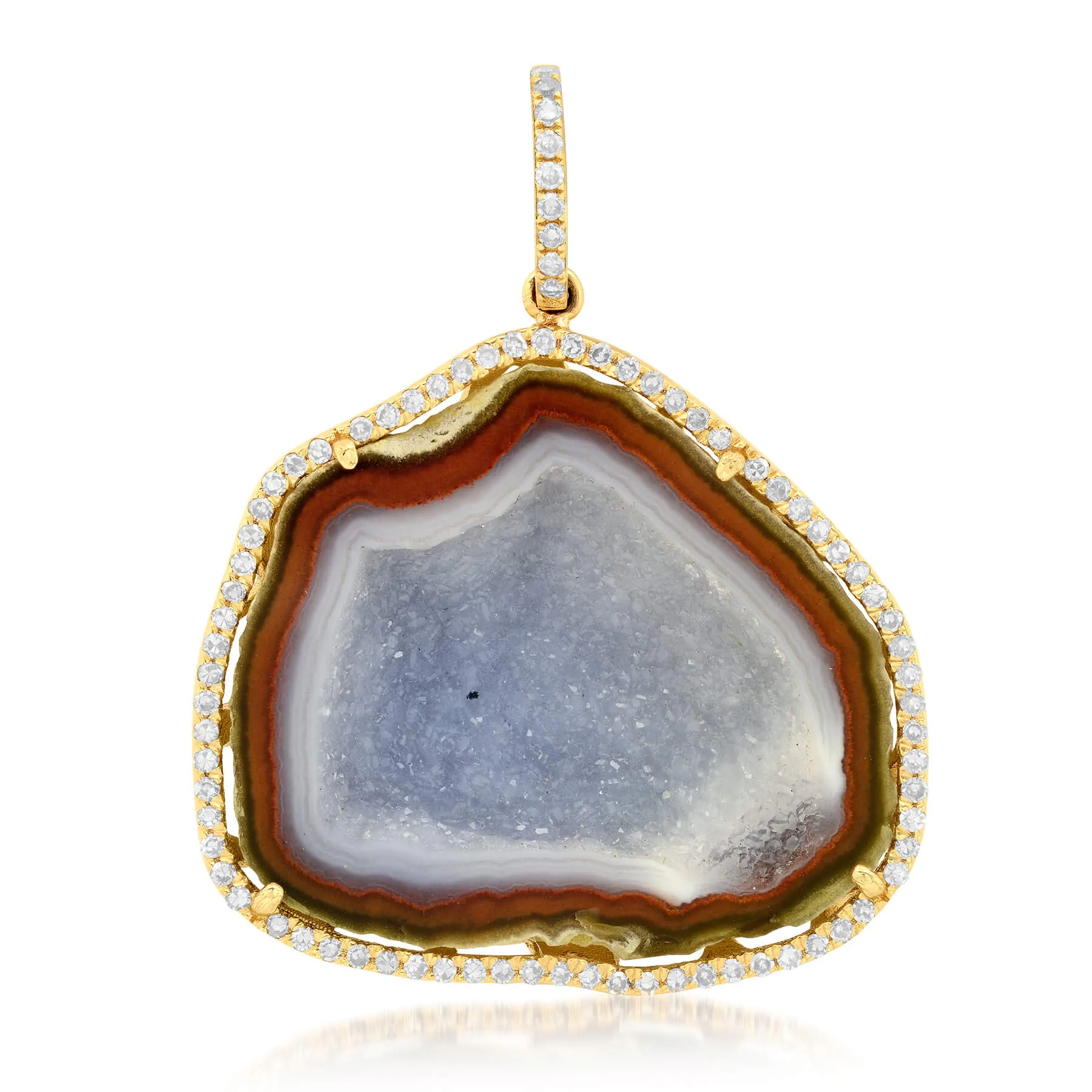 GEODE CHARM, GOLD