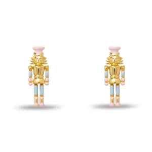 GOLD NUTCRACKER STUD EARRINGS