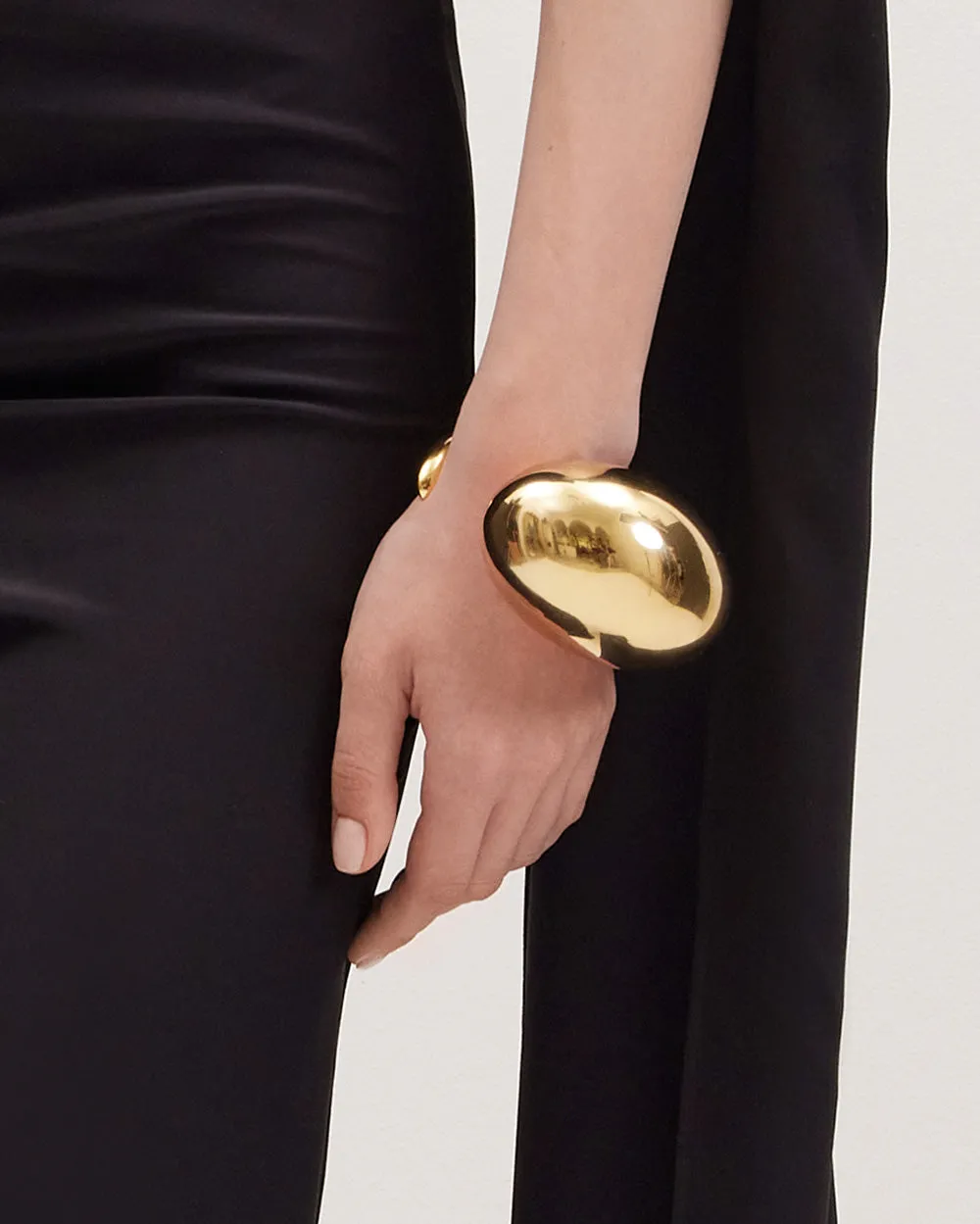 Gold Plated Tear Drop Cuff