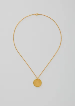 Gold Simple Circle Pendant