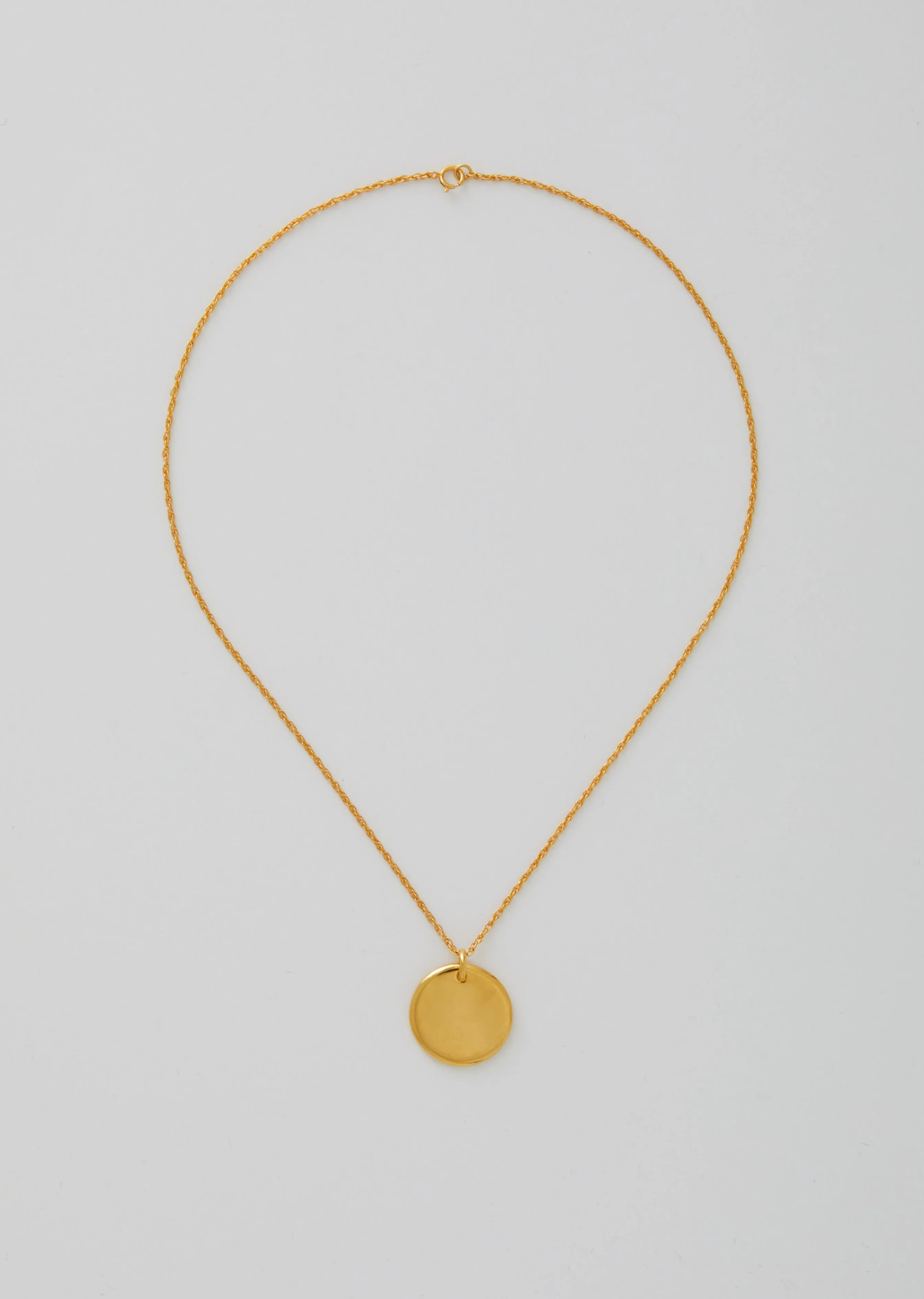 Gold Simple Circle Pendant