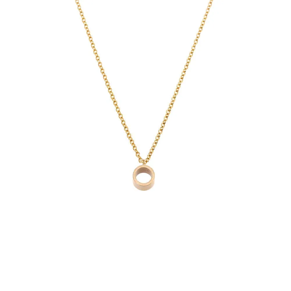 Gold Tube Necklace