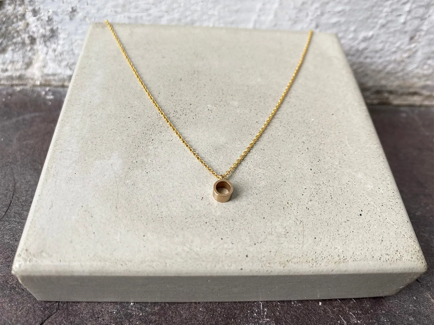 Gold Tube Necklace