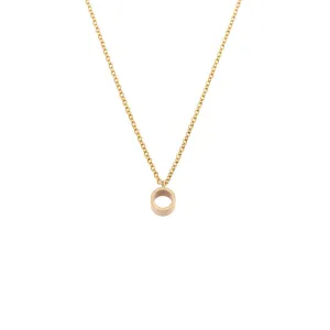 Gold Tube Necklace