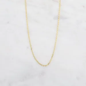 Gold Vermeil Fine Cut Curb Chain