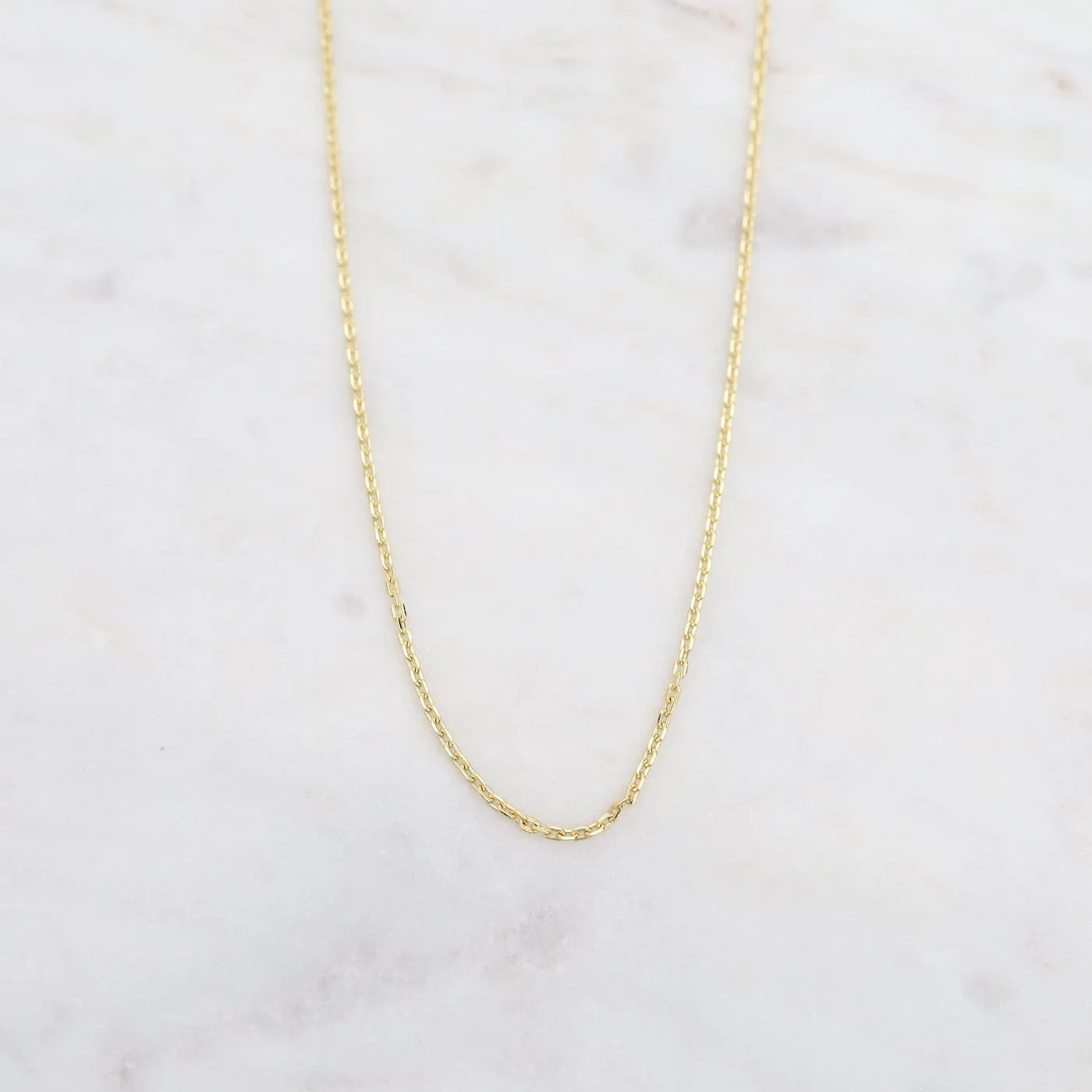 Gold Vermeil Fine Cut Curb Chain