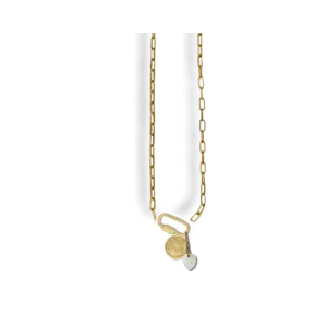 Golden spirit charm necklace